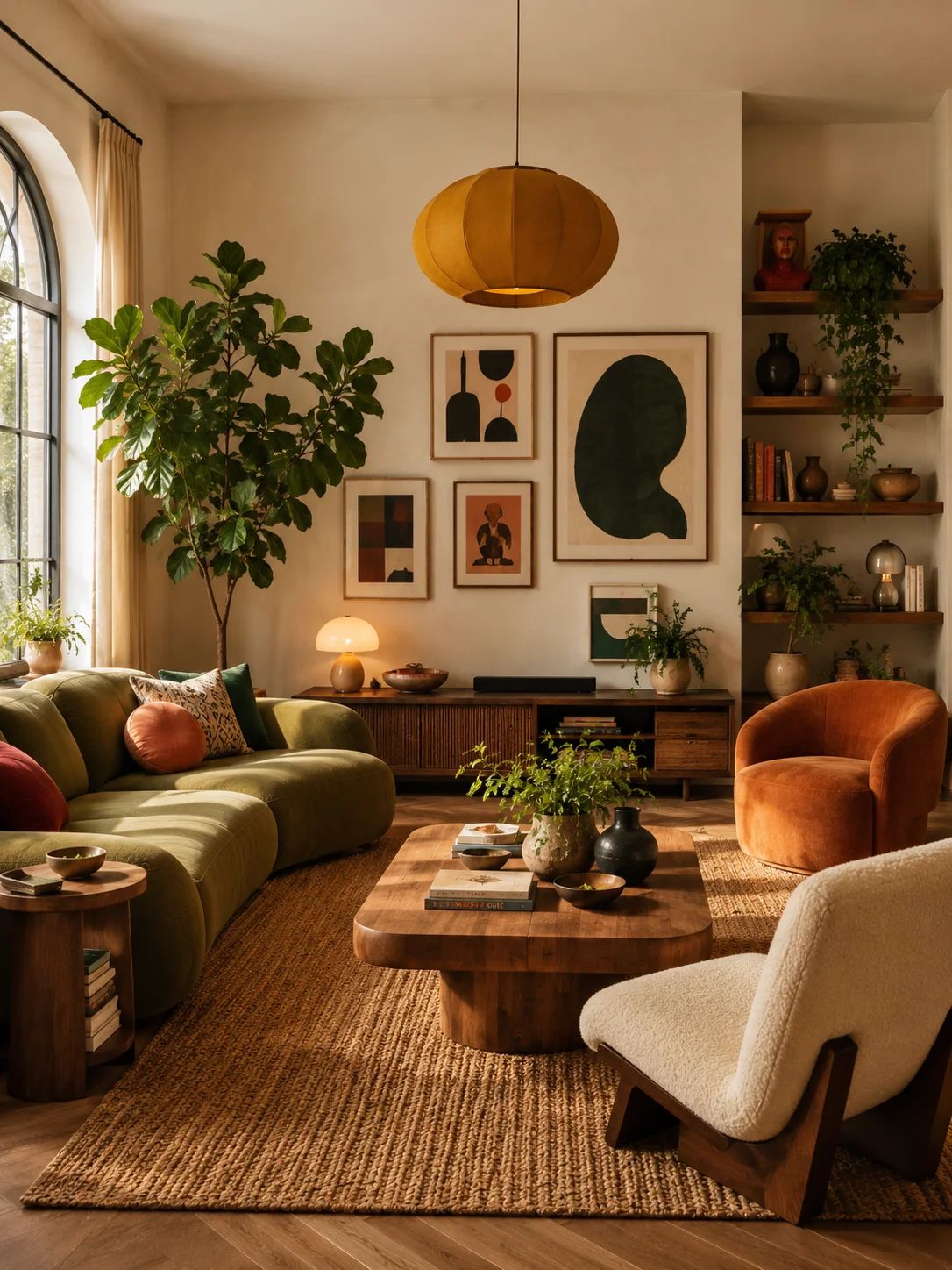 Living room before paint color visualization