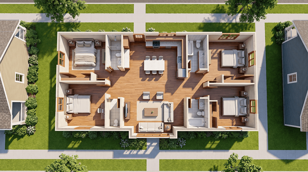 3D floor plan